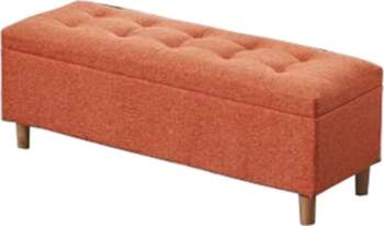 Footstool, Folding Storage Stool with Hinged