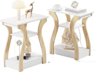 FROMJBEST Side Table Set of 2