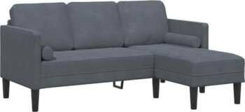 Funktionales Sofa Set & couchgarnitur Dunkelgrau