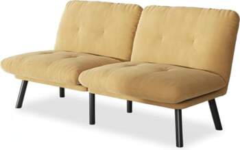 Futon Sofa Bed with Adjustable Backrest