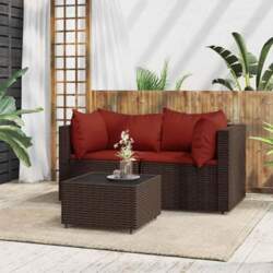 Garten-Ecksofas PE-Rattan und Gartenmöbel Ecksofas als