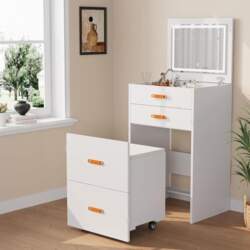 Garvee Dressing Table Set with Stool