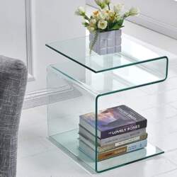 Glass Bedside Table Side Table S