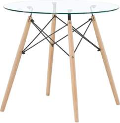 Glass Dining Table, Round Dining Room