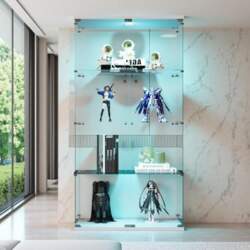 Glass Display Case with LED Lighting