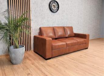 Granada Genuine Leather 3-Seater Sofa Width