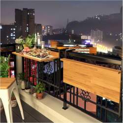 Hanging Balcony Table, Folding Wall Table
