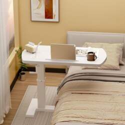 Height-adjustable laptop table, side table with