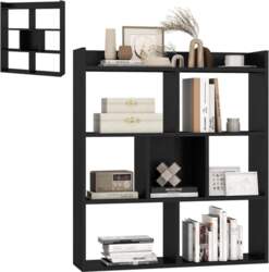 HOMASIS Bookcase with 7 Cubes, Cube