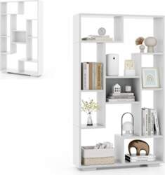 HOMASIS Bookcase with 9 Compartments, Cube