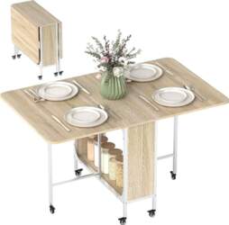 HOMCOM Folding Dining Room Kitchen Table