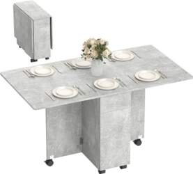 HOMCOM Folding Dining Table, Folding Kitchen