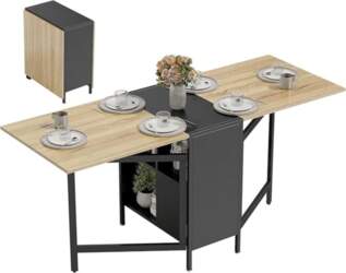 HOMCOM Folding Dining Table Kitchen Table
