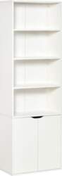 HOMCOM Library Bookcase with 4 Open