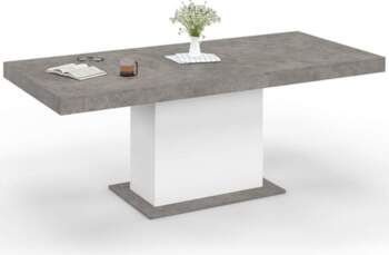 IDMarket - Extendable Dining Table Rectangular