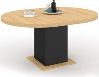 IDMarket - Extendable Round Dining Table