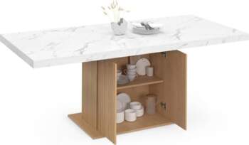 IDMarket - Juliette Extendable Rectangular Dining