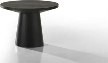 Jasper 56cm Round Ebony Side Table
