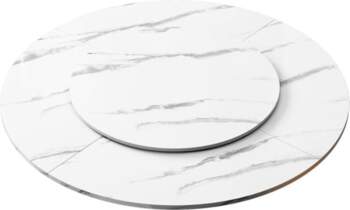 Large Round Foldable Double Layer Table