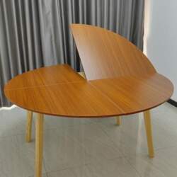 Large Round Folding Table with Top