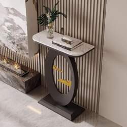 Marble Console Table, Hallway Table, Narrow