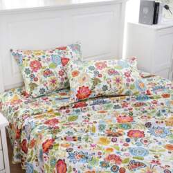 MEISHANG Sheet Set Queen Flat Sheet