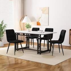 Merax Dining Table with 4 Chairs