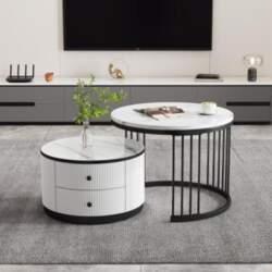 Merax Nesting 2-Piece Coffee Table Set