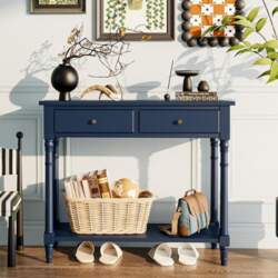 MODERION Solid Wood Console Table with