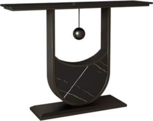 Modern Faux Marble Console Table -