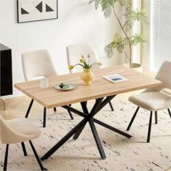Modern Rectangular Dining Table for 4-6