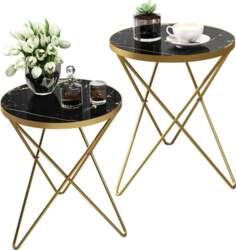 Modern Round Side Table Set of