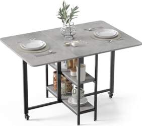 Mondeer Mobile Folding Dining Table, Folding