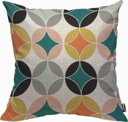 Mugod Circle Pattern Cushion Cover Modern
