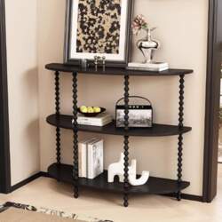 Narrow Console Table, Modern Sofa and