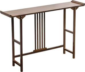Narrow Console Table, Solid Wood, Side