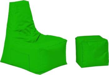 Optimal Sitzsack mit Lehne & Hocker