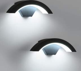 Pack of 2 Outdoor Wall Light