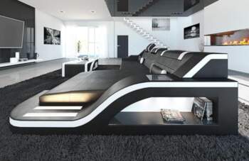 Palermo L Shape Leather Sofa with