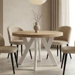 Pero Round Extendable Dining Room Table