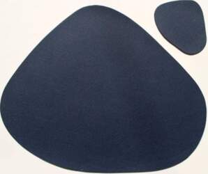 Placemats, Set of 2, Plain, Teardrop