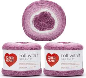 Red Heart Roll with It Sparkle