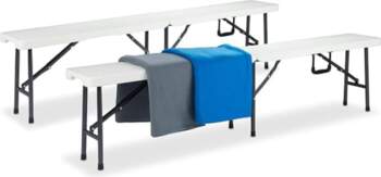Relaxdays Beer Bench, Set of 2