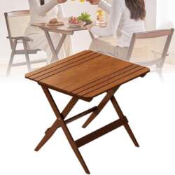 Retro Folding Kitchen Table, Versatile Side