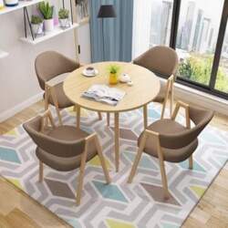 Round Dining Table Set for 4