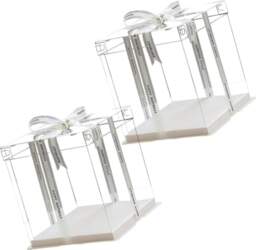 Semazz Clear Tall Cake Box, 2