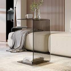 Side Table C Shape, Acrylic Side