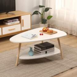 Side Table with Oval Shelves Coffee