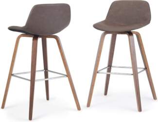 SIMPLIHOME Randolph Counter Stools (Set of