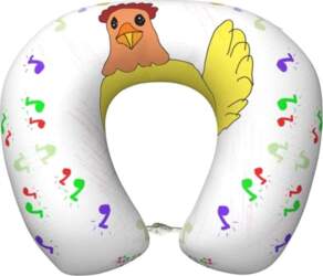 Singing Hen Memory Foam ceļojuma spilvens